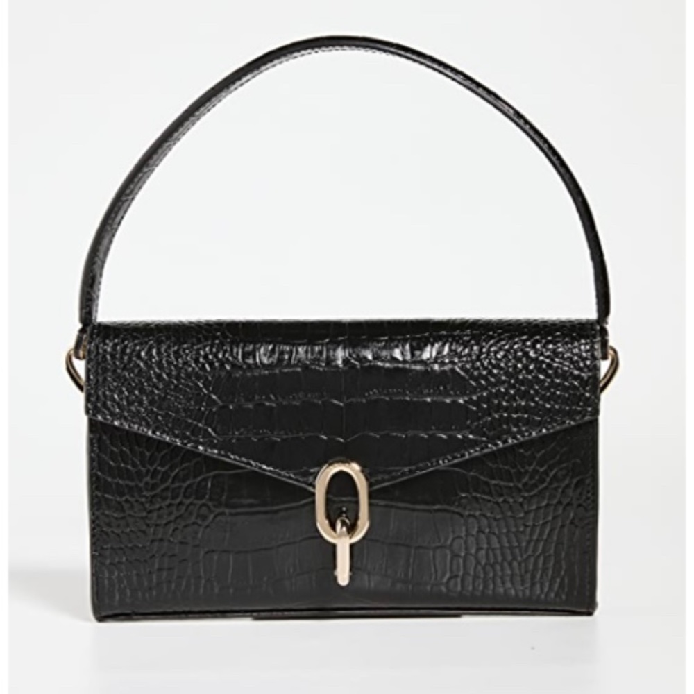 ANINE BING Colette Bag - Black Croc (NWT)
